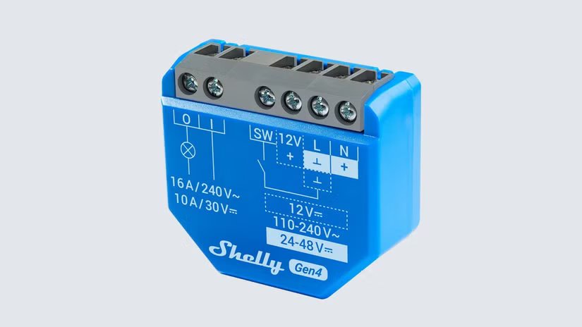 Relais intelligent Shelly 1 Gen 4.