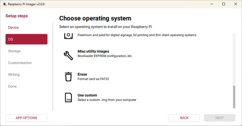 Création d'une image bootable à l'aide de l'image NextcloudPi et de l'imageur Raspberry Pi.