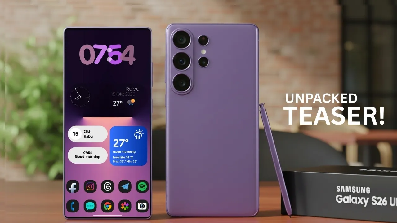 La série Galaxy S26 présentée lors de l'événement Samsung Unpacked 2026