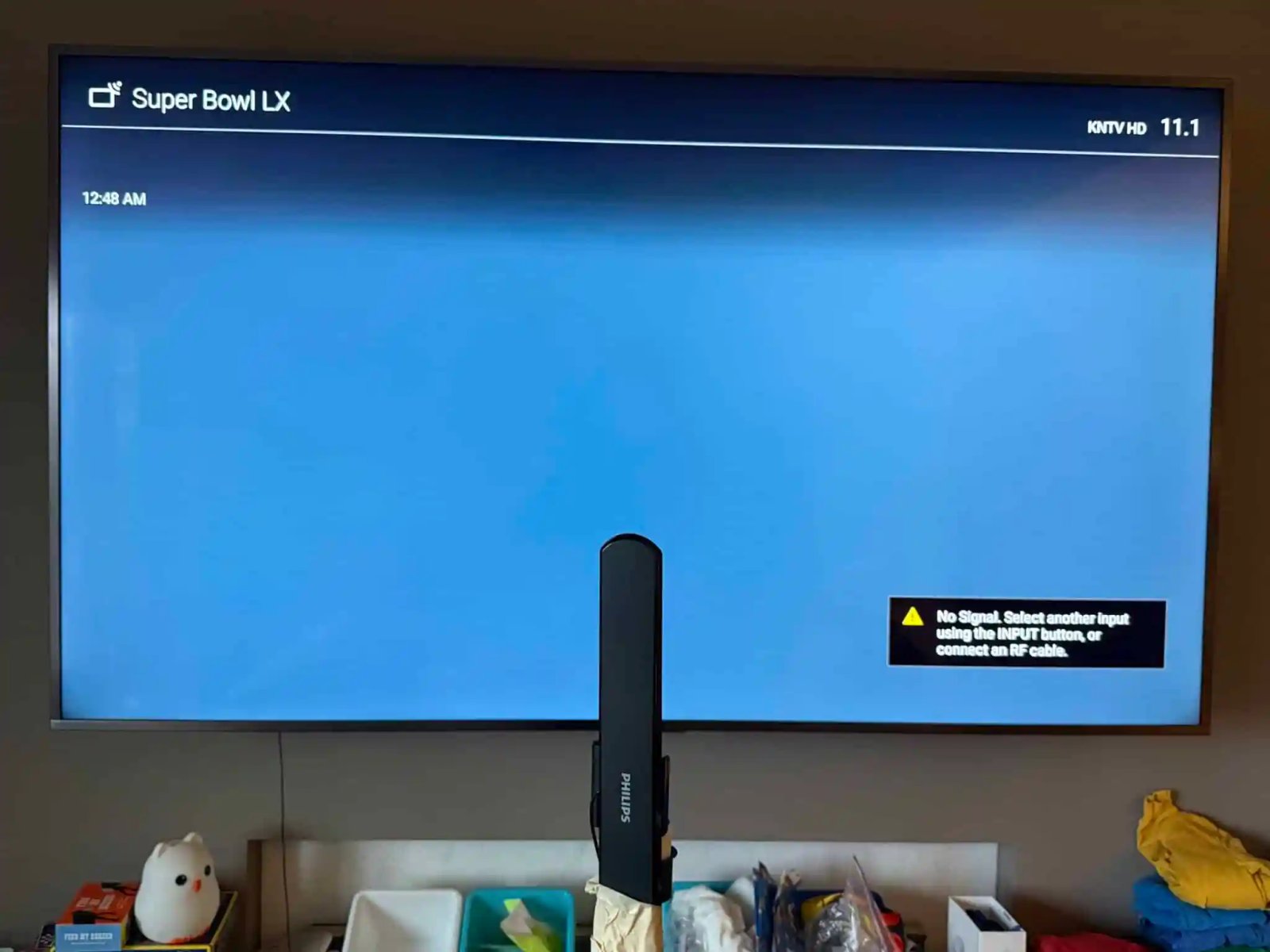 câble coupé, antenne usagée