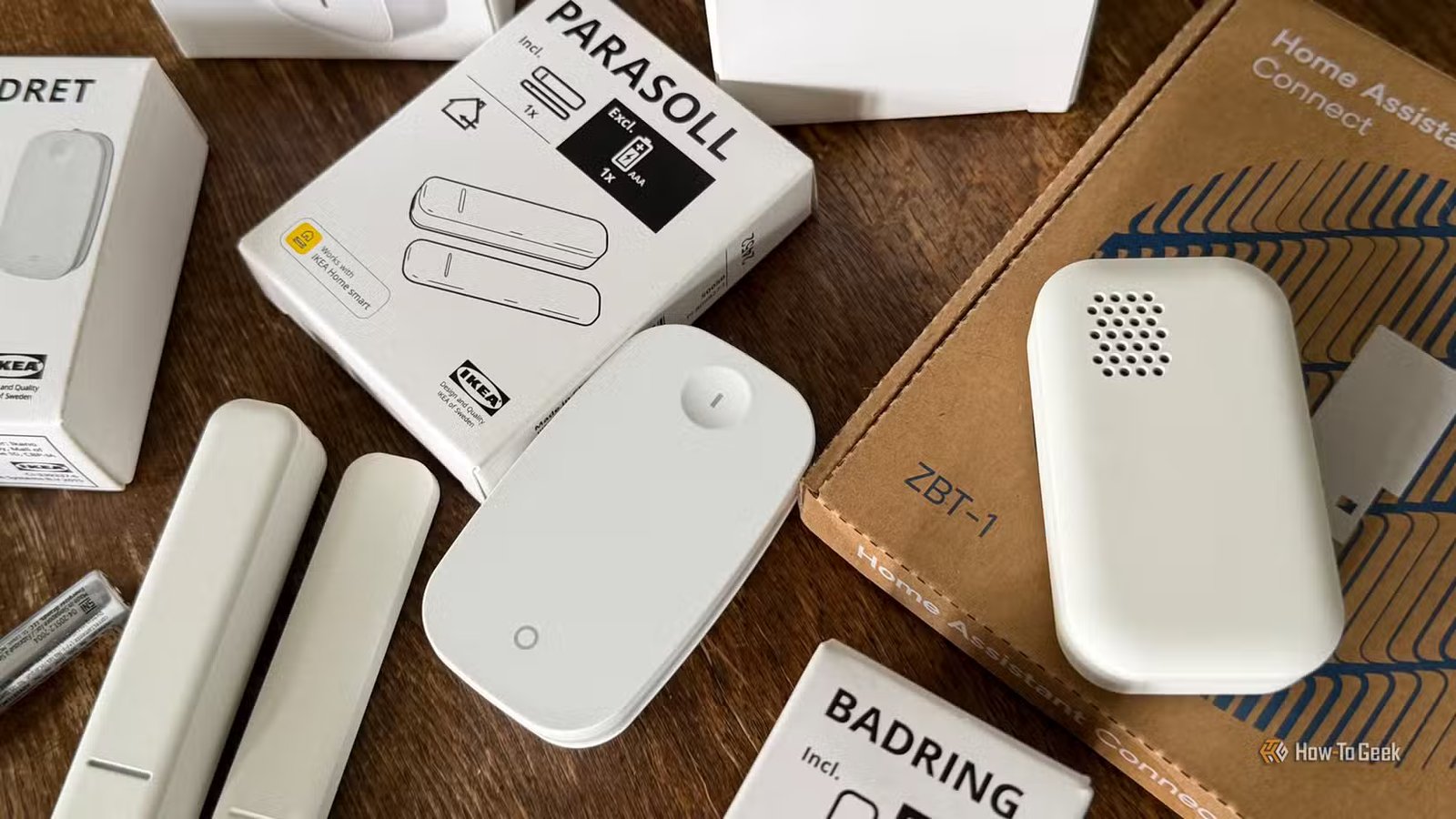 Gros plan sur la maison intelligente IKEA.