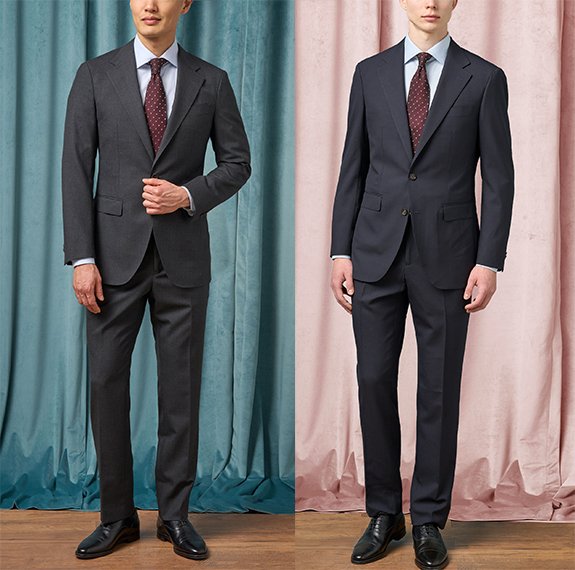 Spier Handful 32626 Costumes d'été à torsion haute anthracite et bleu marine