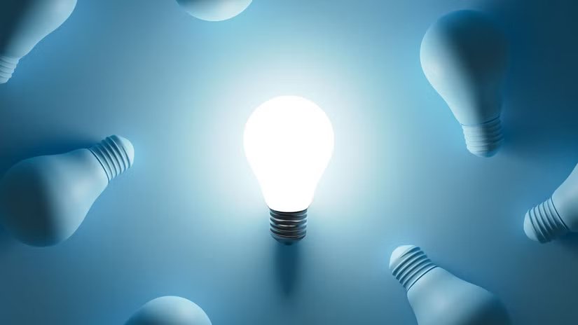 Une ampoule brillante