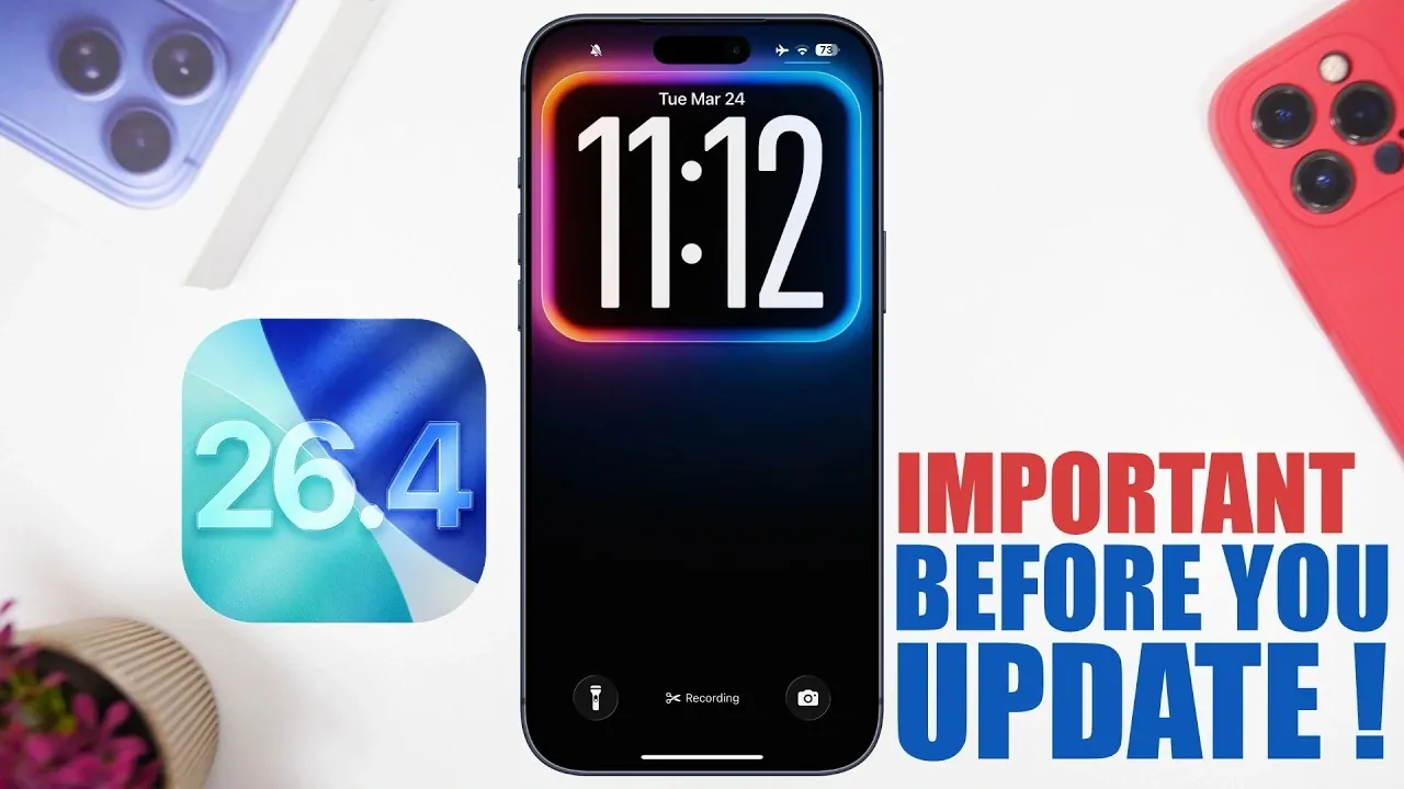 Image sélectionnée pour iOS 26.4 - 8 choses importantes à savoir avant de mettre à jour !