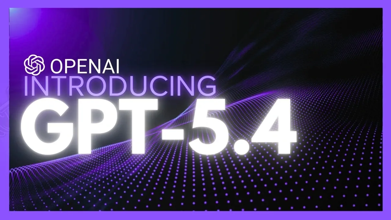 Capture d'écran montrant GPT-5.4 gérant une invite très longue avec un indicateur de fenêtre contextuelle d'un million de jetons.