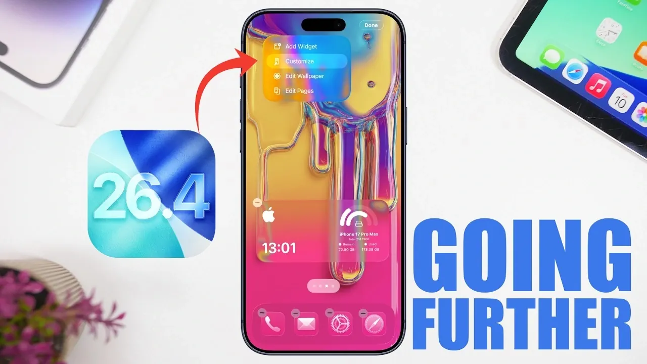 Image sélectionnée pour iOS 26.4 - Dites adieu au VERRE LIQUIDE !