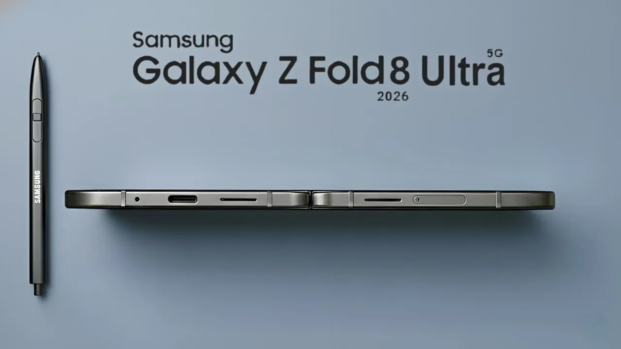 Gros plan d'un téléphone de style Galaxy Z Fold affichant une charge filaire de 45 W répertoriée dans une entrée de certification réglementaire.