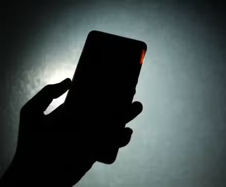 Lampe de poche pour téléphone.