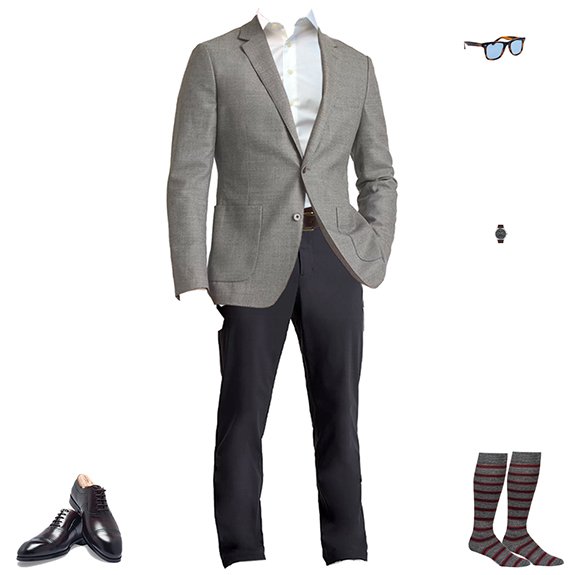 1ITEM4O 4726 Chino Chukkas Polo Nuances de Gris
