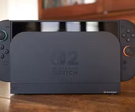 Nintendo Switch 2 dans son dock.