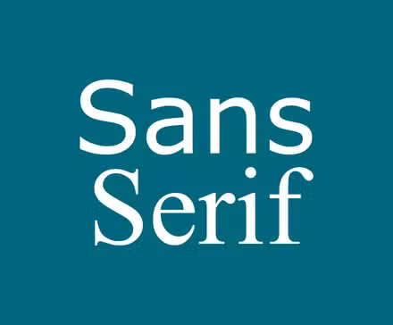 Polices sans empattement