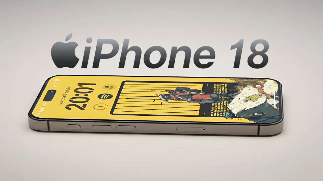 Image conceptuelle axée sur les composants Apple internes de l’iPhone 18 Pro Max, avec des améliorations de l’appareil photo et des performances notées.