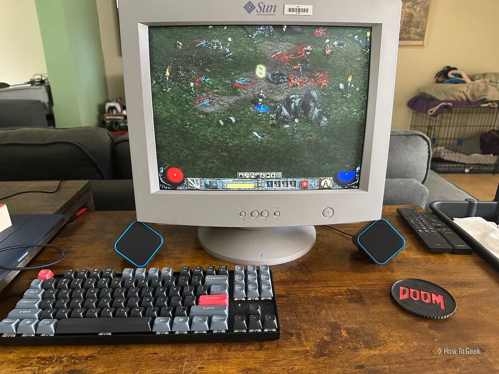 Jouer à Diablo 2 sur un CRT.