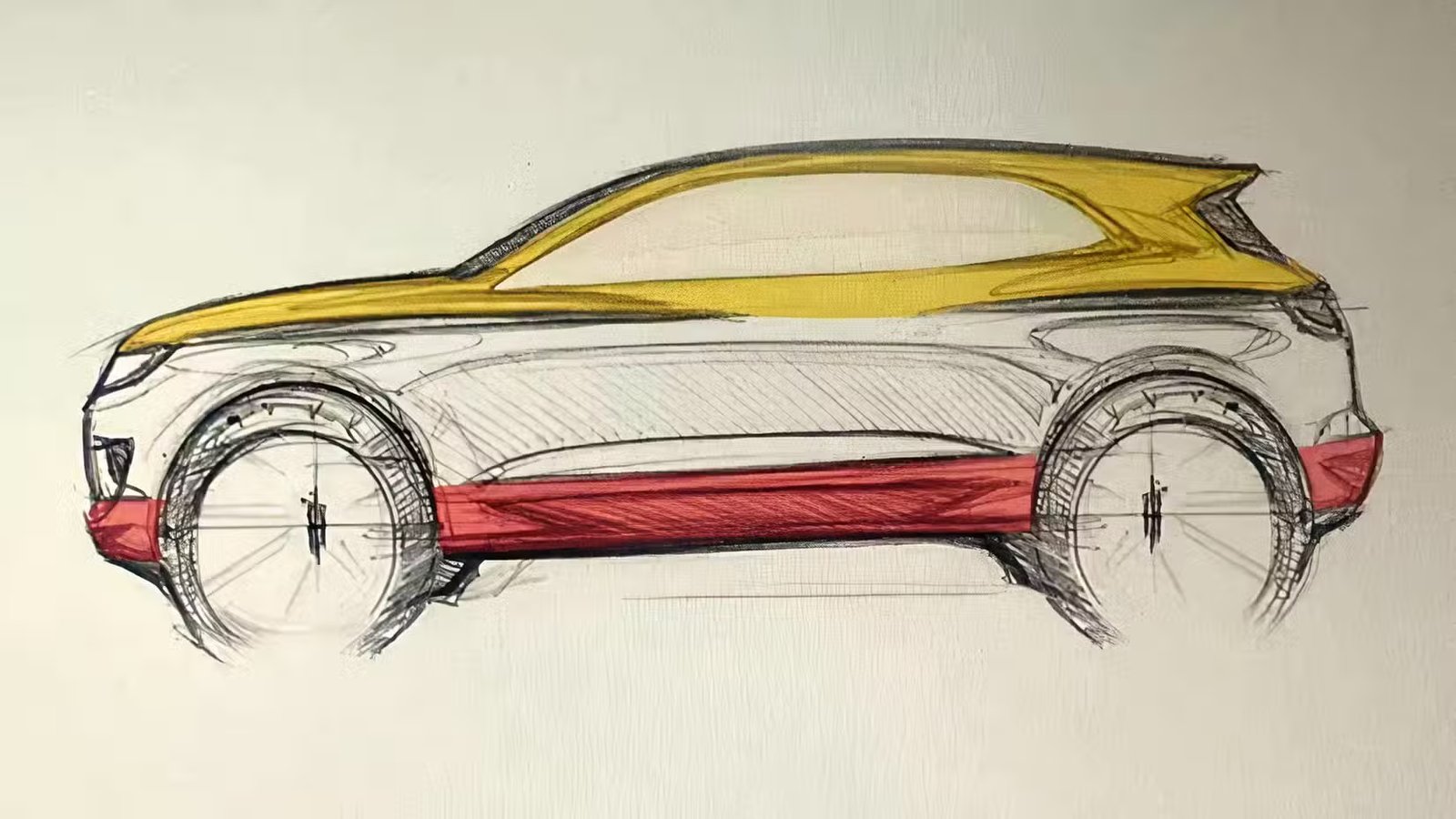 Croquis du concept-car EV Shell Triple 10 Challenge