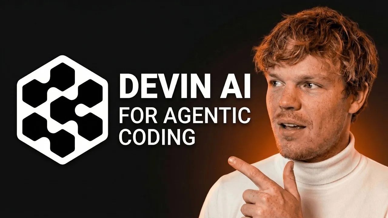 Éditeur de code montrant Devin AI générant une fonctionnalité de classement des actualités technologiques.