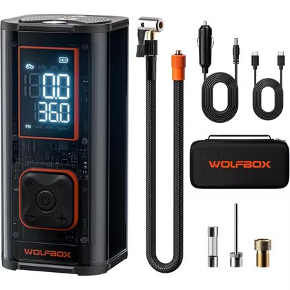 Gonfleur de pneu robuste WOLFBOX 150PSI