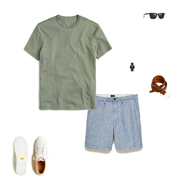 1S4O J Crew 51926 Short Baskets T-shirt