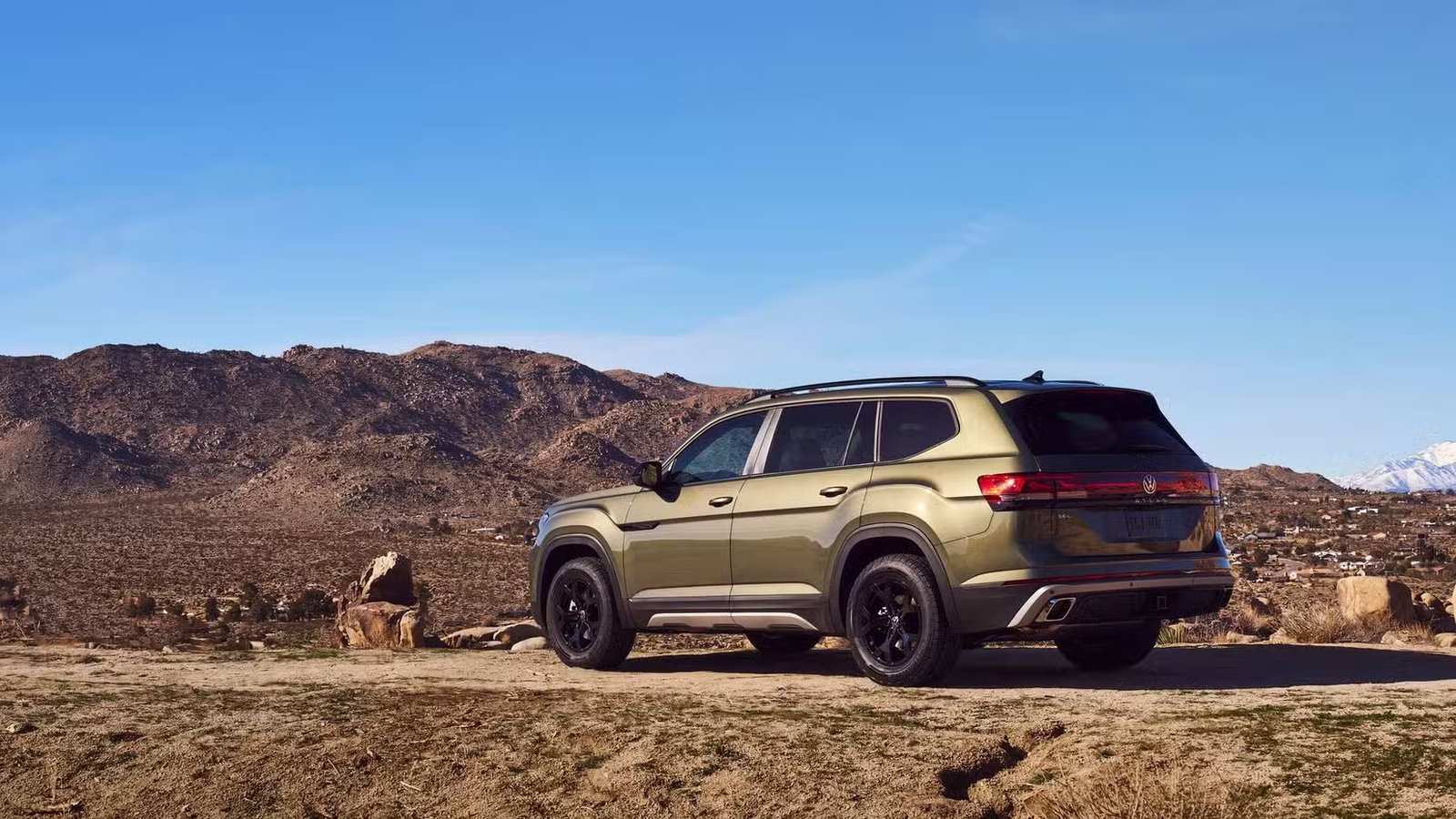 Vue en angle arrière du Volkswagen Atlas 2026