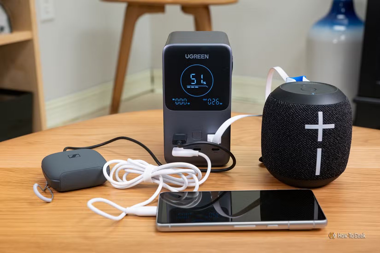 Banque d'alimentation Ugreen Chargeant plusieurs éléments à la fois