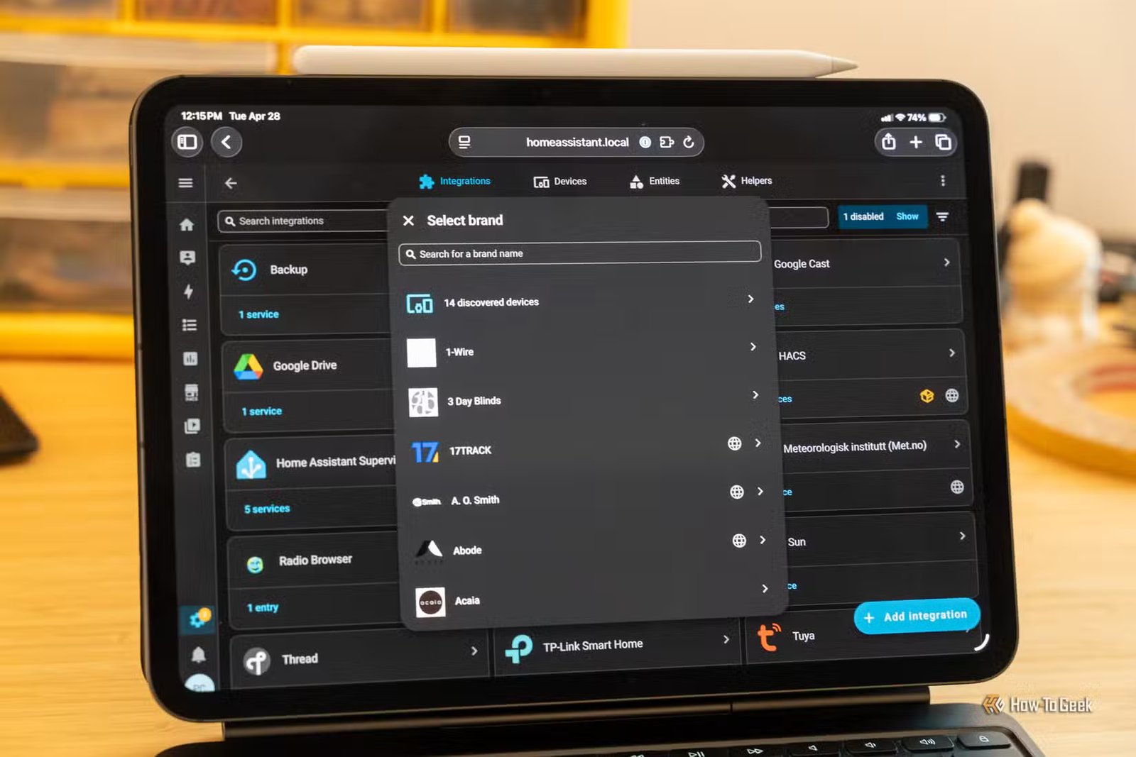 Ajout d'une nouvelle intégration à Home Assistant.