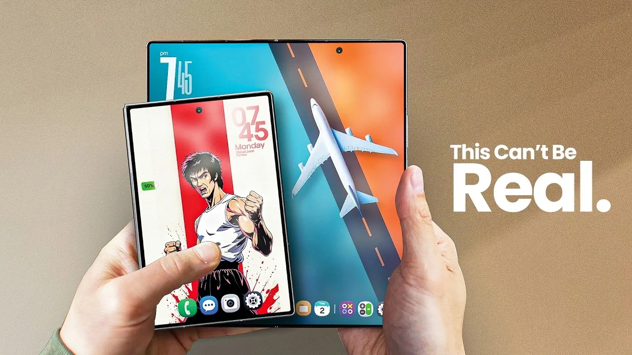 Emplacement S Pen vide sur un appareil pliable Samsung