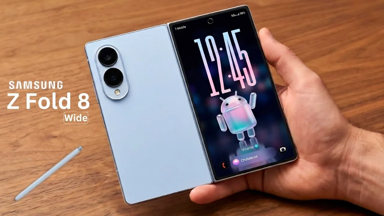 Écran de verrouillage Samsung One UI 9 montrant le nouveau design pliable