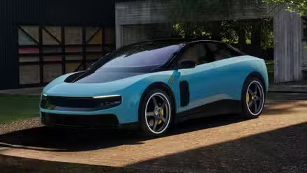 Ferrari Luce EV en bleu
