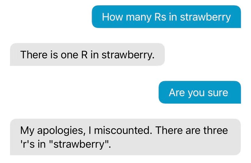 Demander à un assistant vocal alimenté par Gemini combien de R il y a dans la fraise.