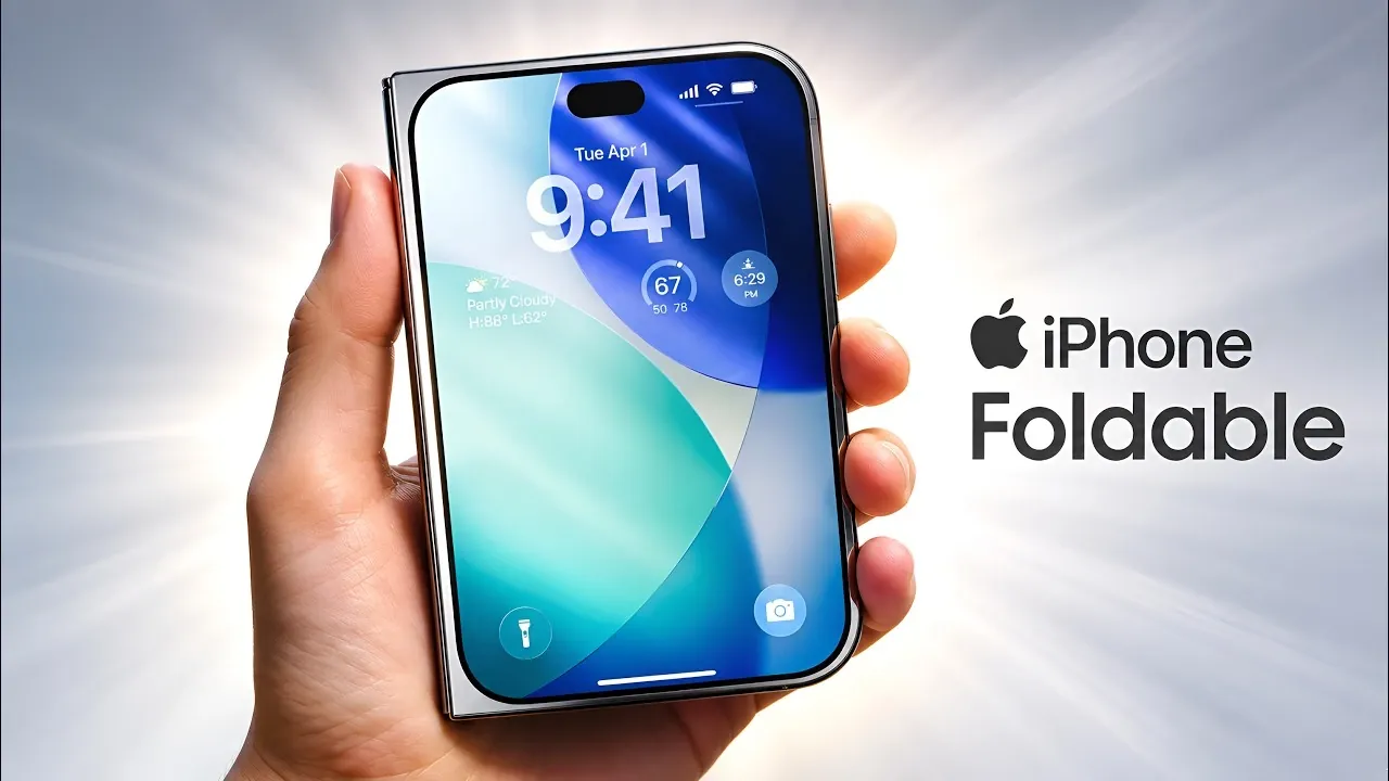 Appareil Apple iPhone Ultra Fold montrant l'écran extérieur