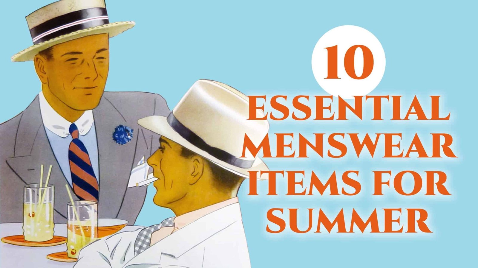 10 articles essentiels de la mode masculine d'été à l'échelle 3840X2160 10 articles de mode masculine essentiels pour l’été