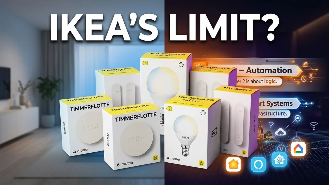 Smartphone affichant l'application IKEA Smart Home