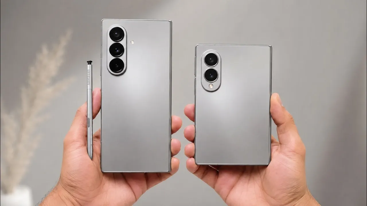 Comparaison côte à côte des Galaxy Z Fold 8 Ultra et Fold 8 Wide