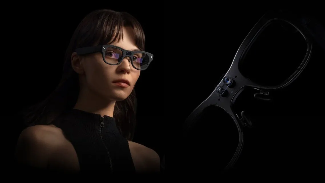 Interface d'identification d'objets Gemini AI sur les lunettes intelligentes RayNeo