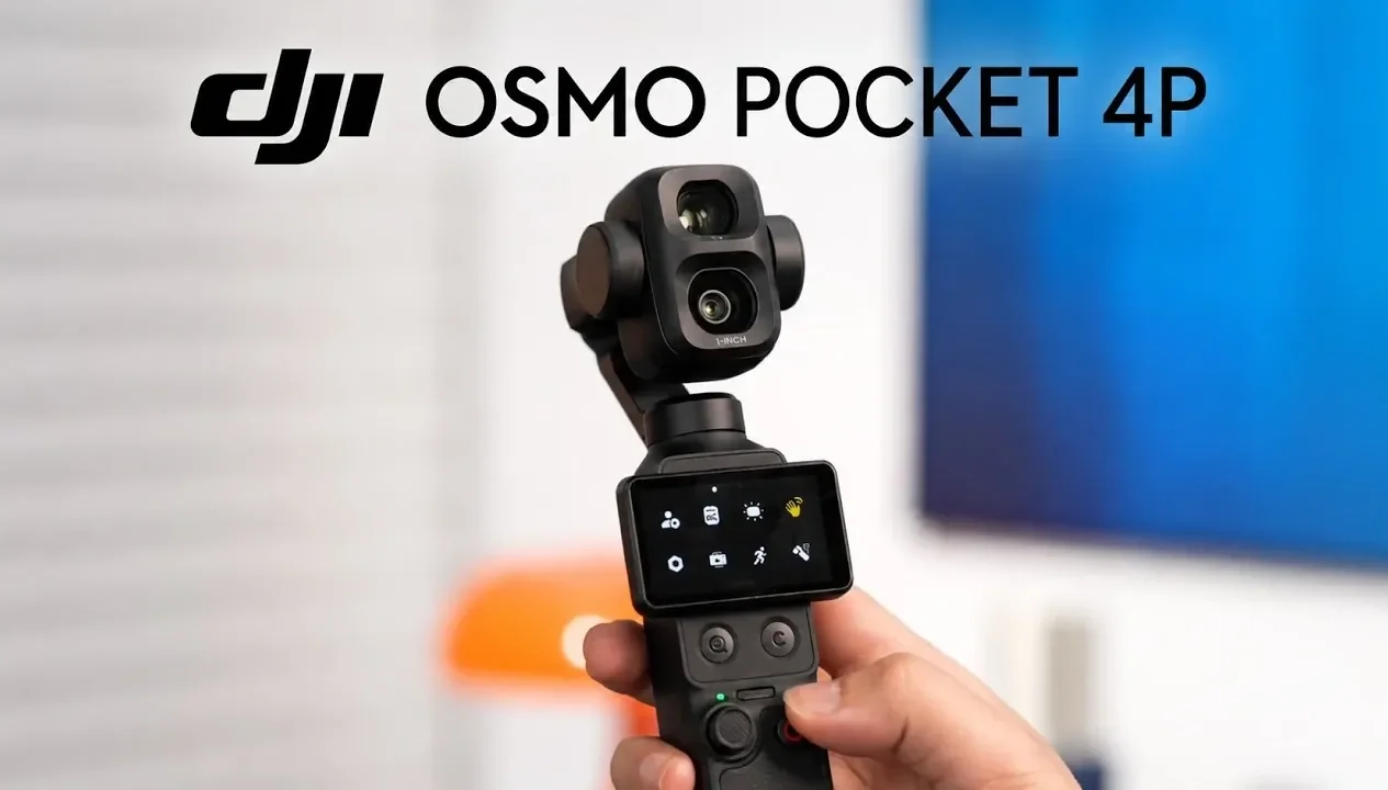 Système à double caméra DJI Osmo Pocket 4P avec objectif grand angle de 1 pouce