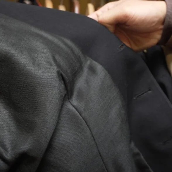 doublure d'une veste vintage des années 1920 ou 30