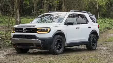 Plan 3/4 avant d'un Honda Passport 2026