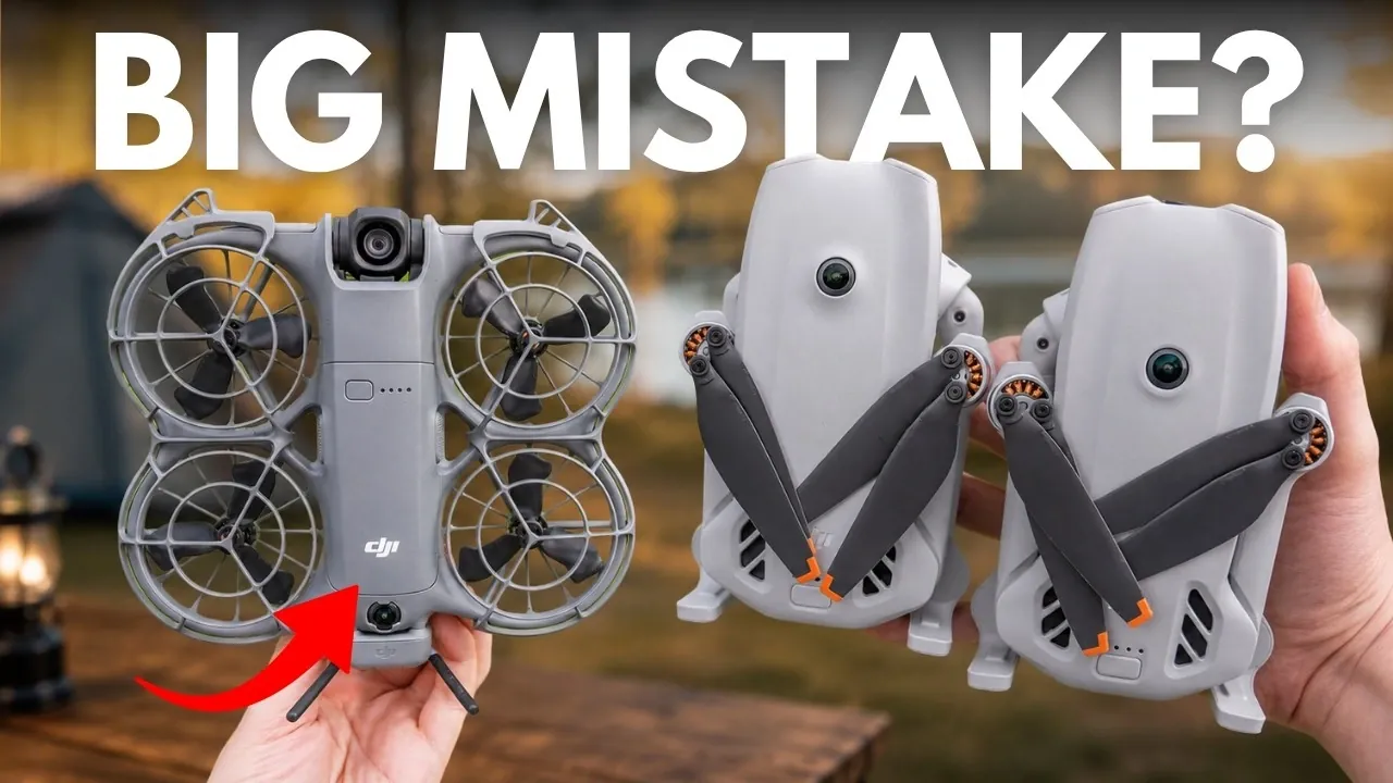 Drone DJI Neo 2 posé sur la paume d'une personne
