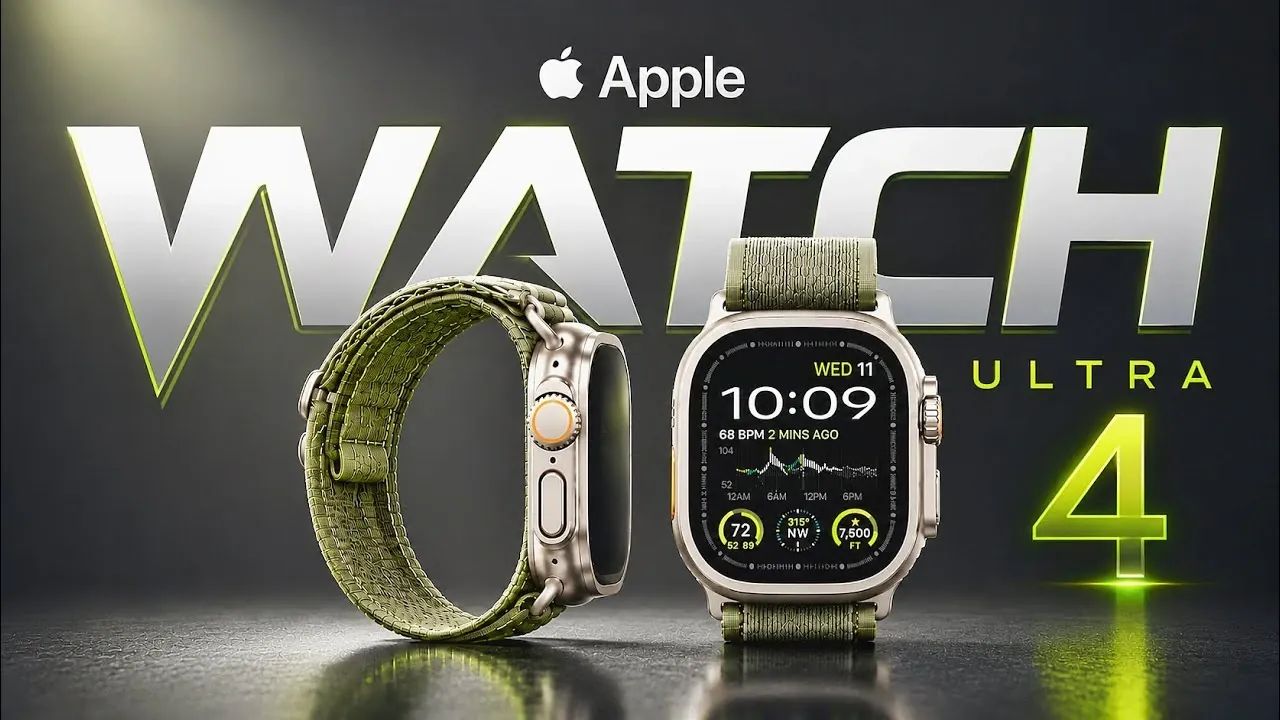 Comparaison de l'Apple Watch Ultra 4 et des modèles Ultra précédents