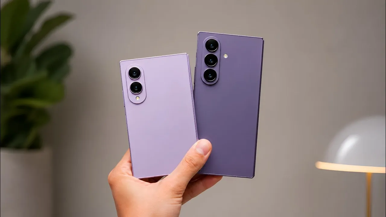 Vue avant et arrière du nouveau Samsung Galaxy Z Fold 8 Ultra.