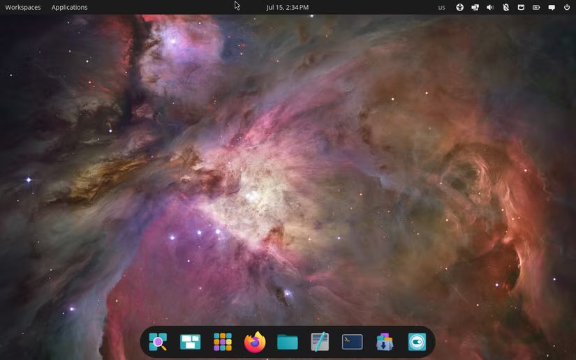 Bureau COSMIC sur Pop!_OS