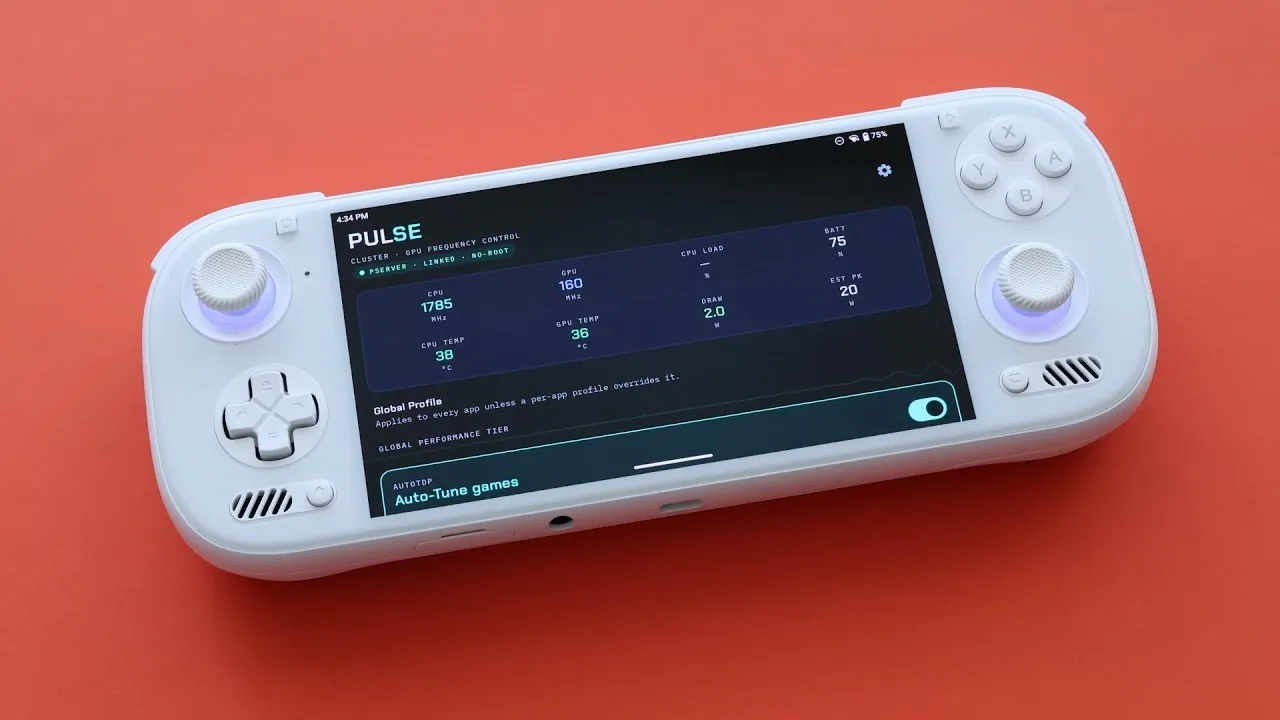 L'interface de l'application ClusterTune affichant des profils d'underclocking prédéfinis simples.