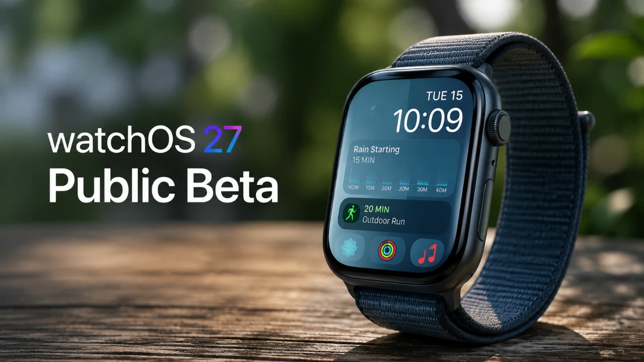 watchOS 27 version bêta publique