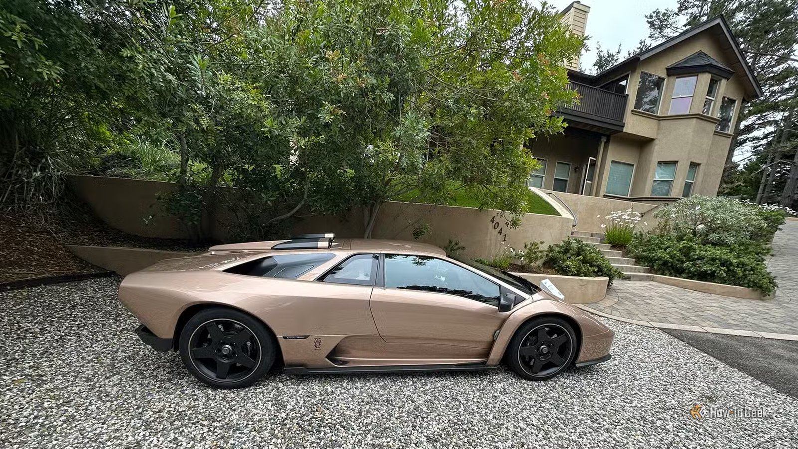 Coupé Eccentrica en or rose