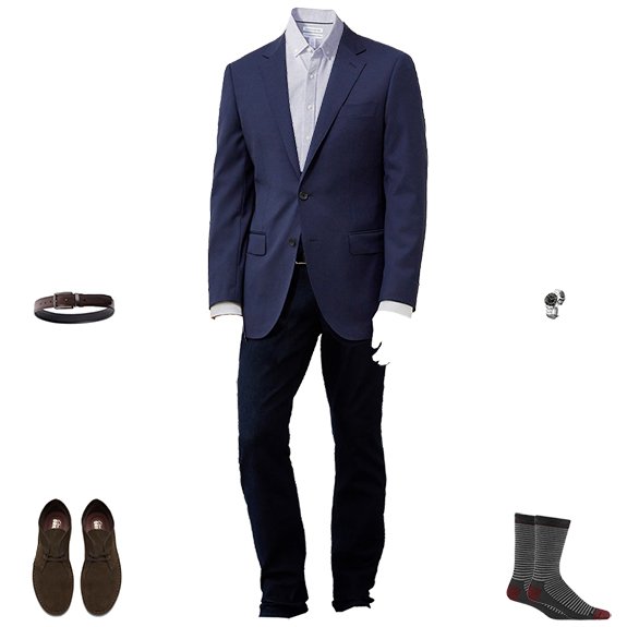 1500 Jeans et Blazer Business Mullet