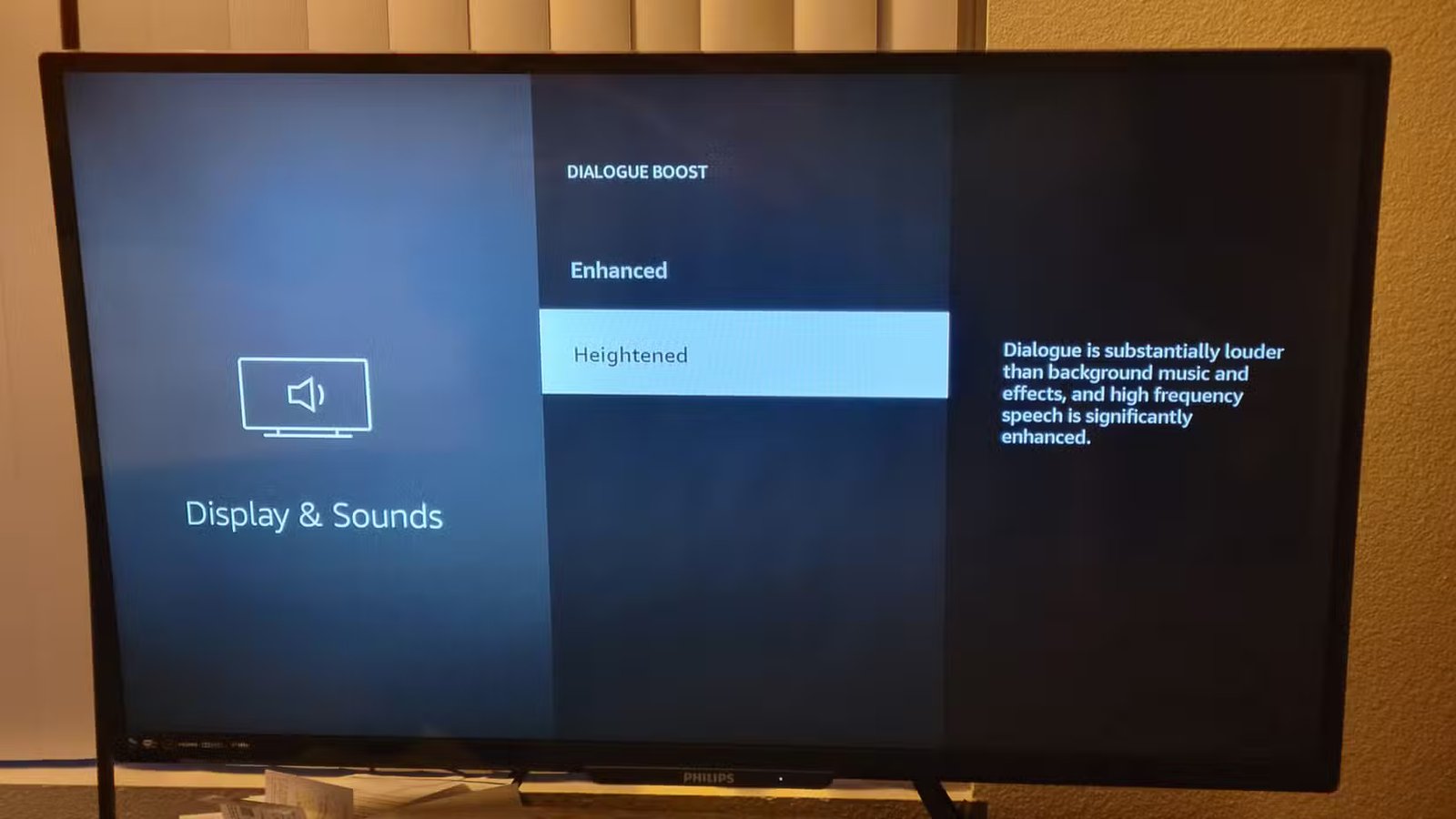 Amazon Fire TV montre une augmentation du dialogue à un niveau accru