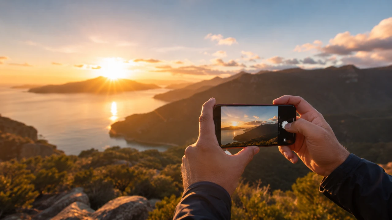Photos du lever du soleil sur iPhone