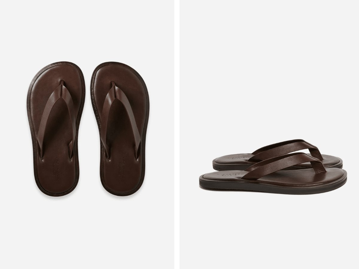 Sandale en cuir flexible Studio Nicholson