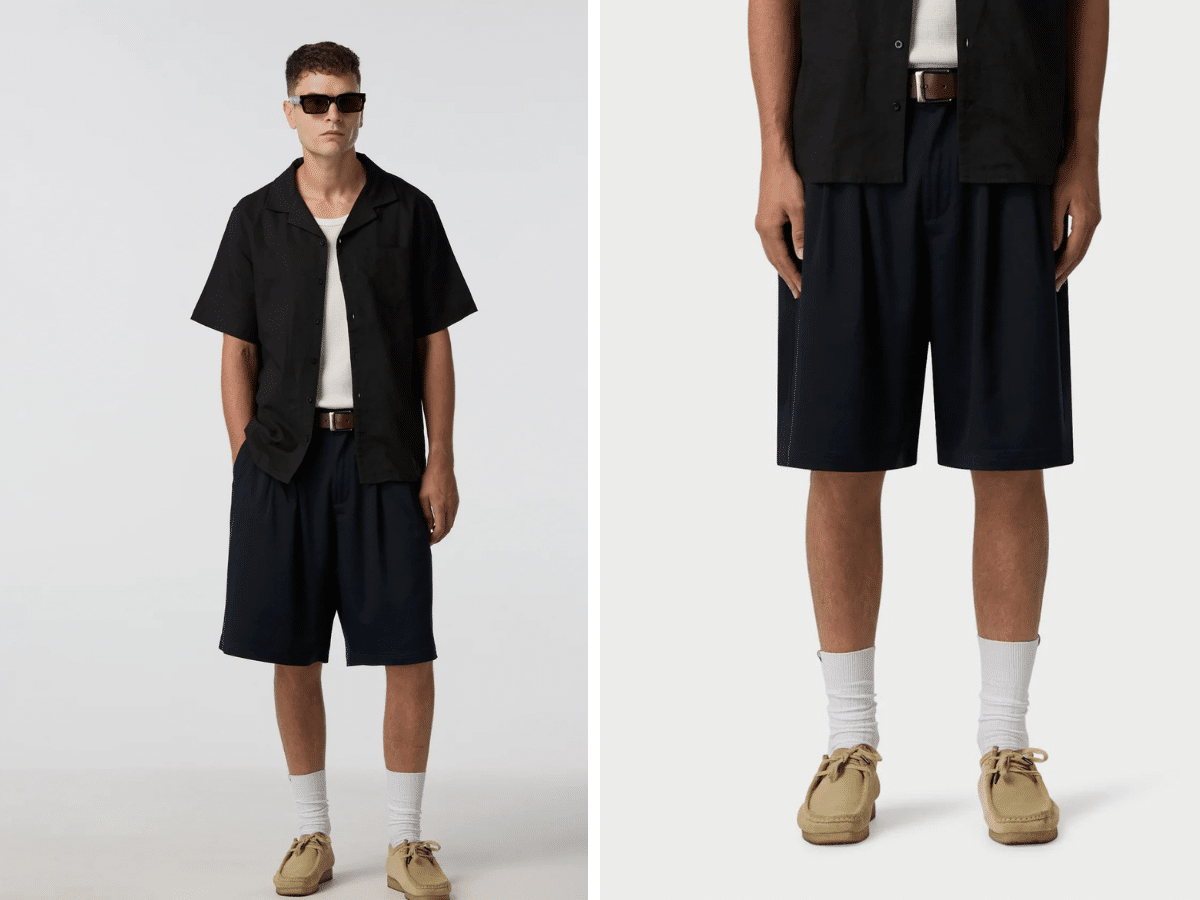 J'aime le short plissé alby laid