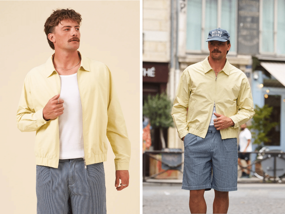 Veste Harrington Botha ripstop - jaune