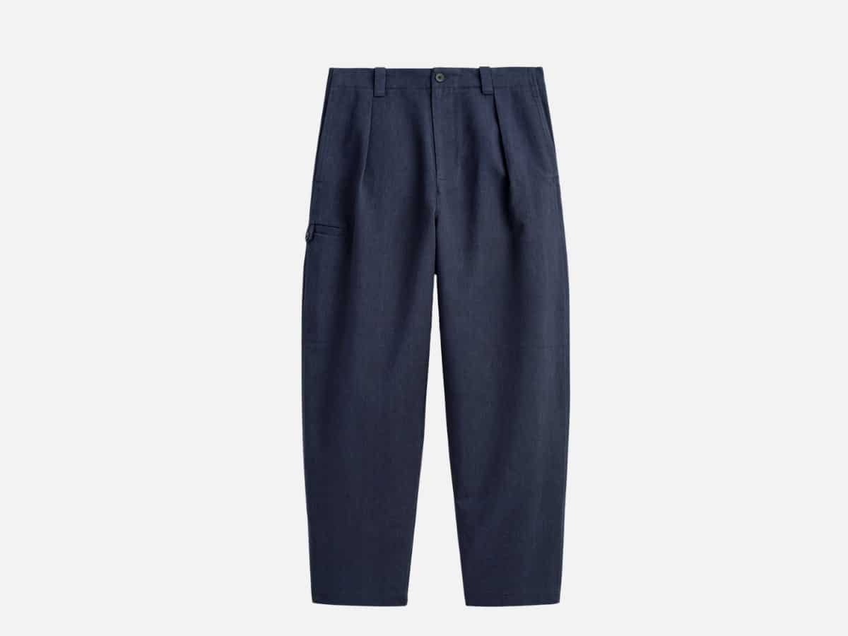 Pantalon utilitaire à jambe droite en coton mélangé Cos